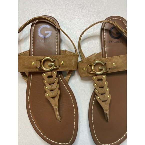 Guess brown thong sandal size 8 M GGLiberty - Picture 5 of 6